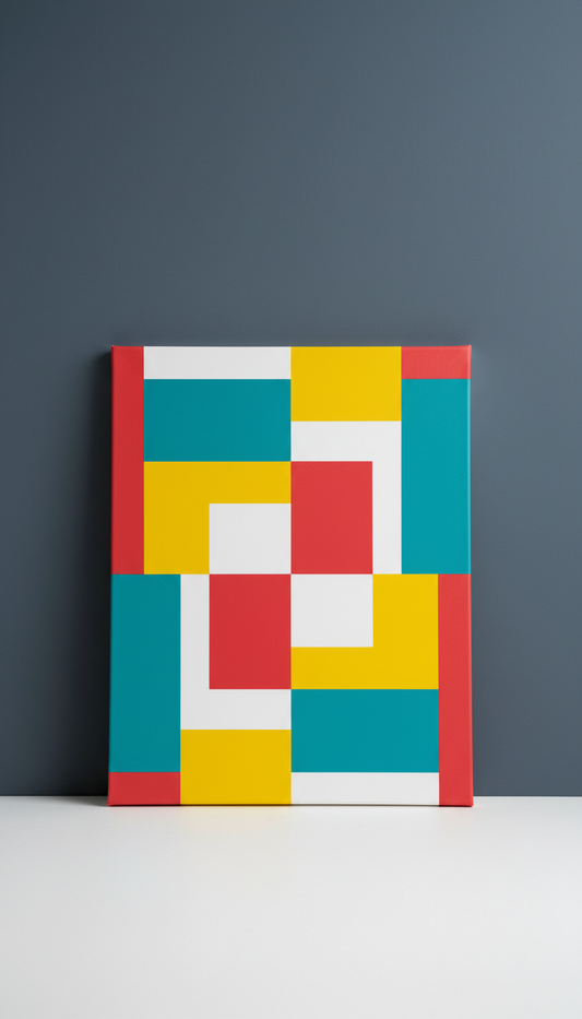 Punch Red Abstract Art Print